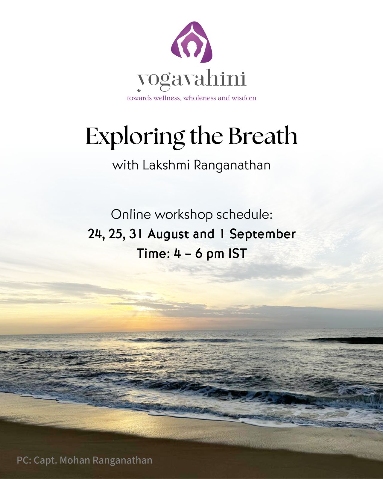 Exploring the breath -- yoga workshop for personal practice and therapy 